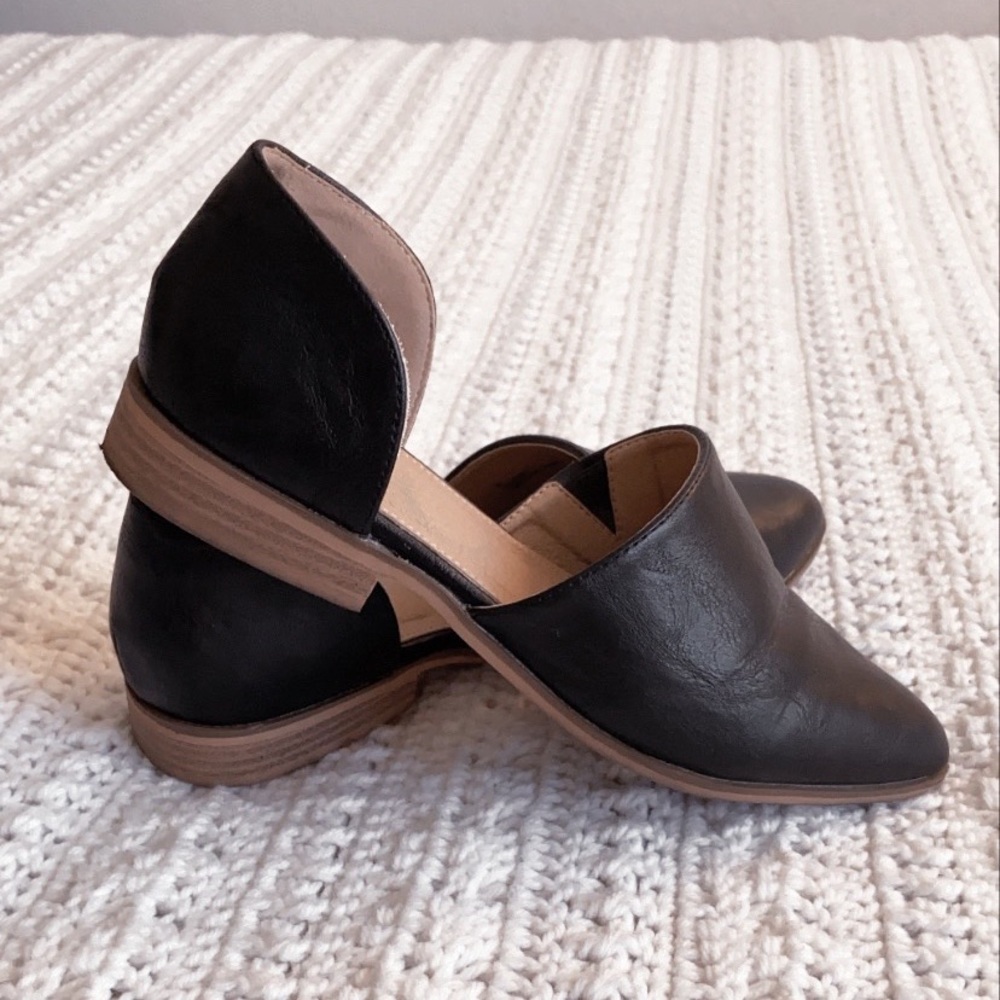 Women’s d’Orsay Flats - Black & Tan - Size 8